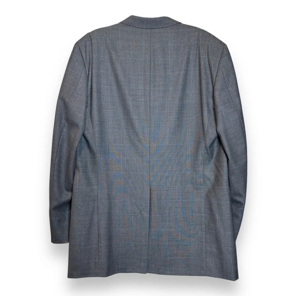 Burberry London Men's Measures 46XLG Wool Blazer Sports Coat Gray 2 Button